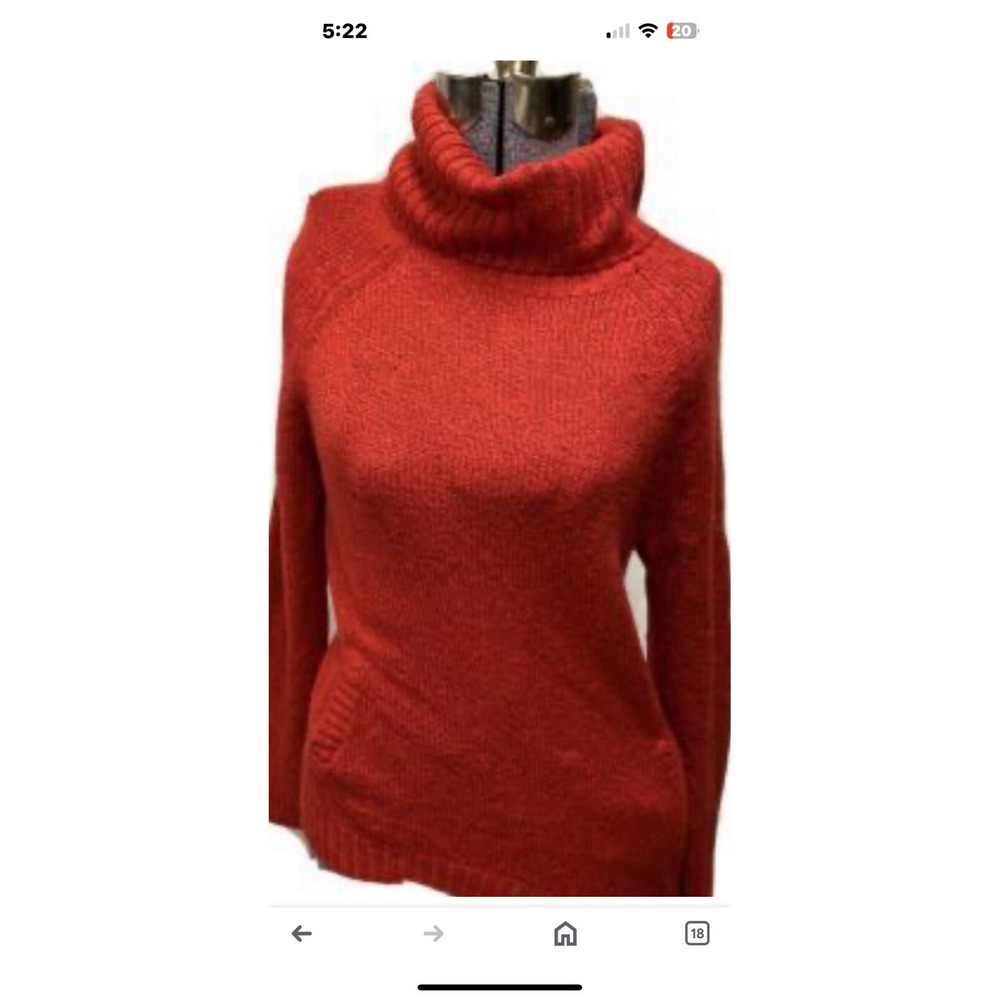 The Limited Red Cowl Neck Sweater M High Low